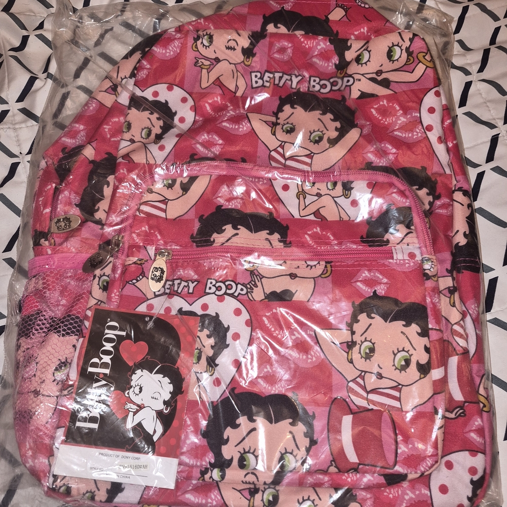Betty Boop Pink Backpack Large - image 3